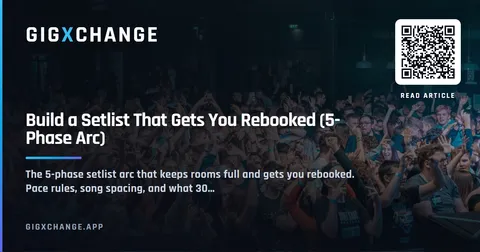 A setlist that gets you rebooked