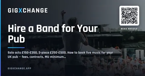 Book live music for your pub