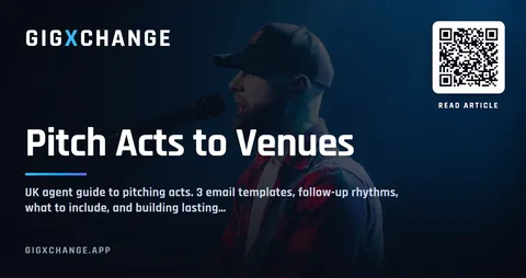 Pitching acts to venues