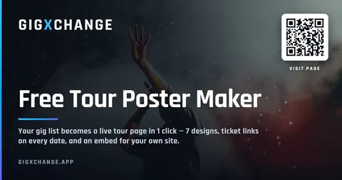 Tour Poster Maker — GigXchange