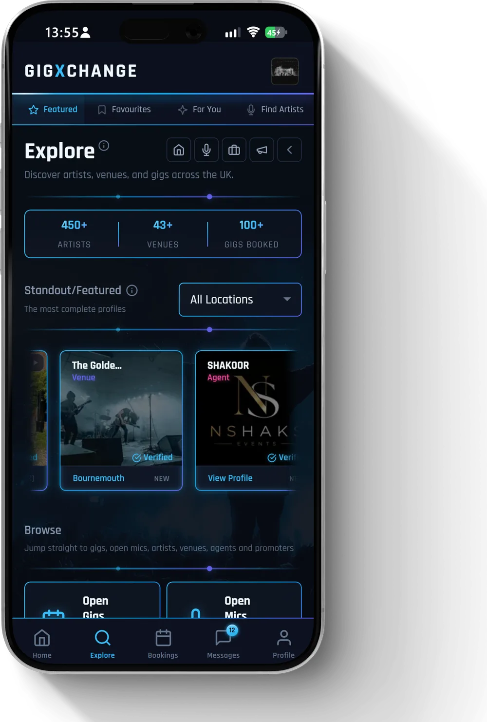 Explore — how bookers browse, and what your card looks like to them