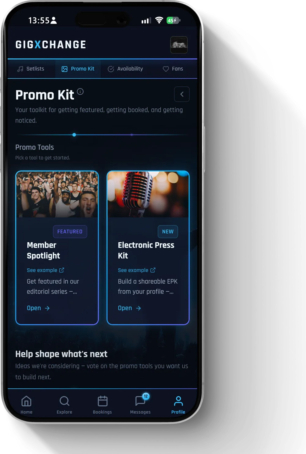 Promo Kit — where your press kit, flyers and posters live