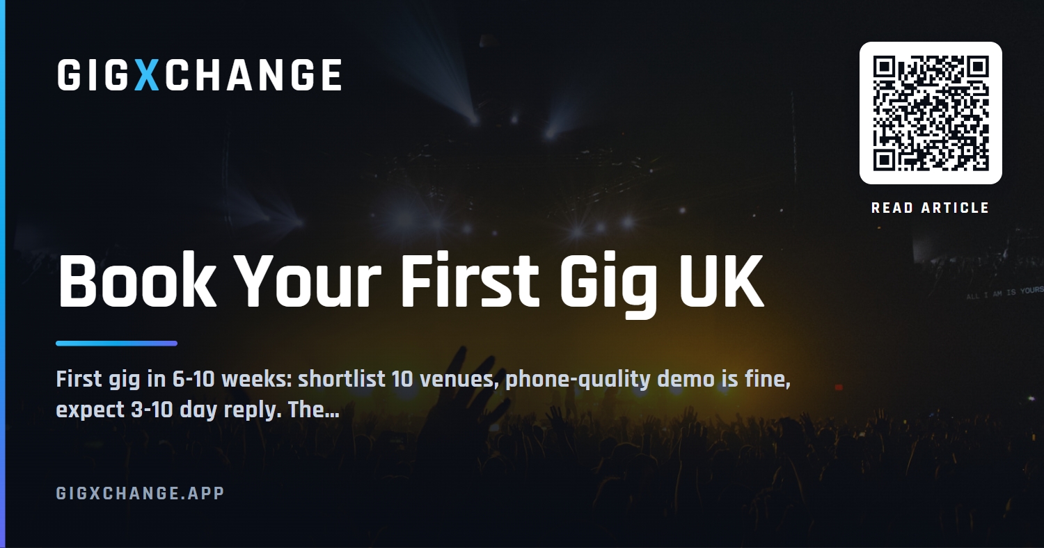 Booking your first gig