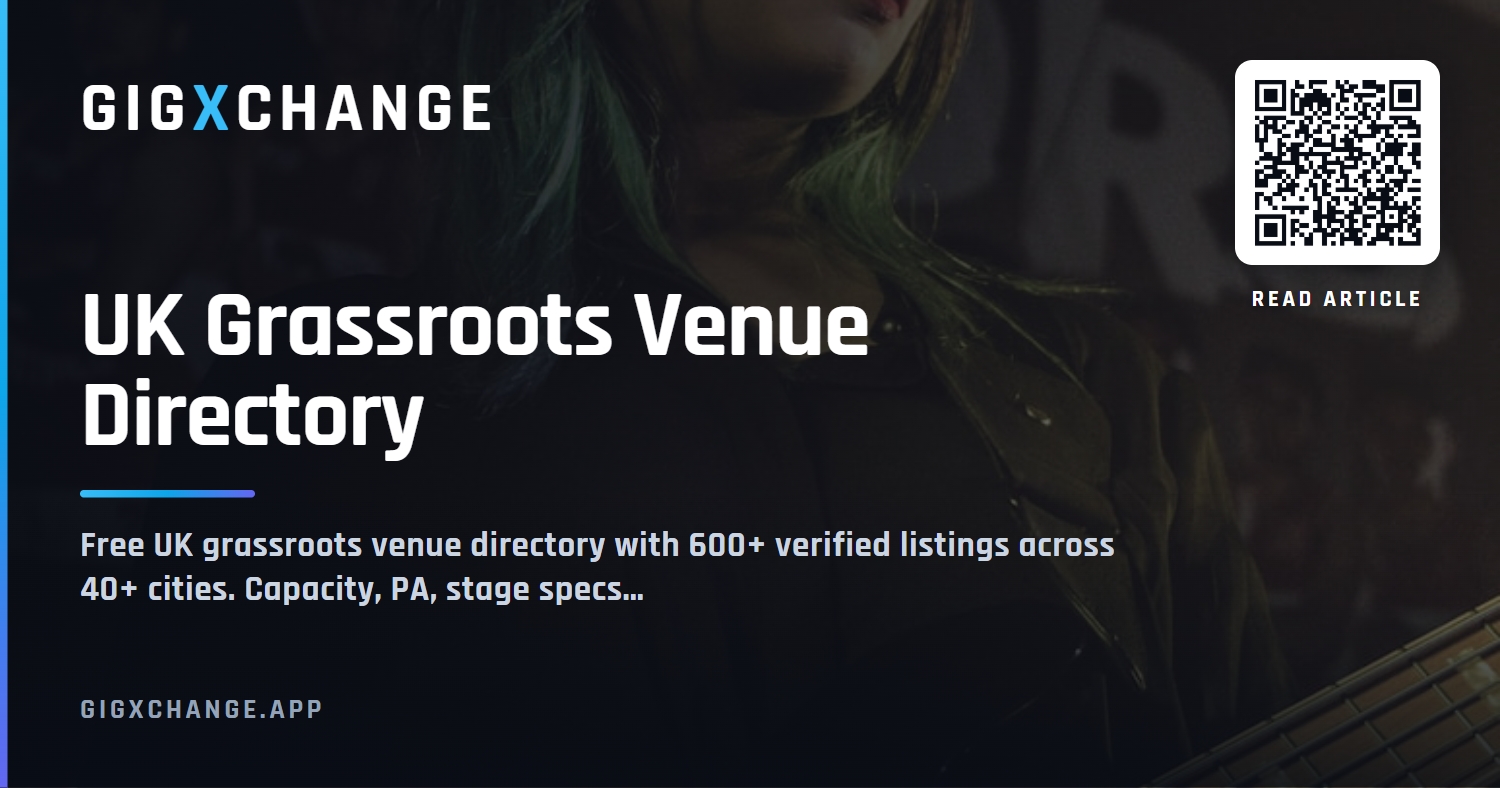 UK grassroots venue directory