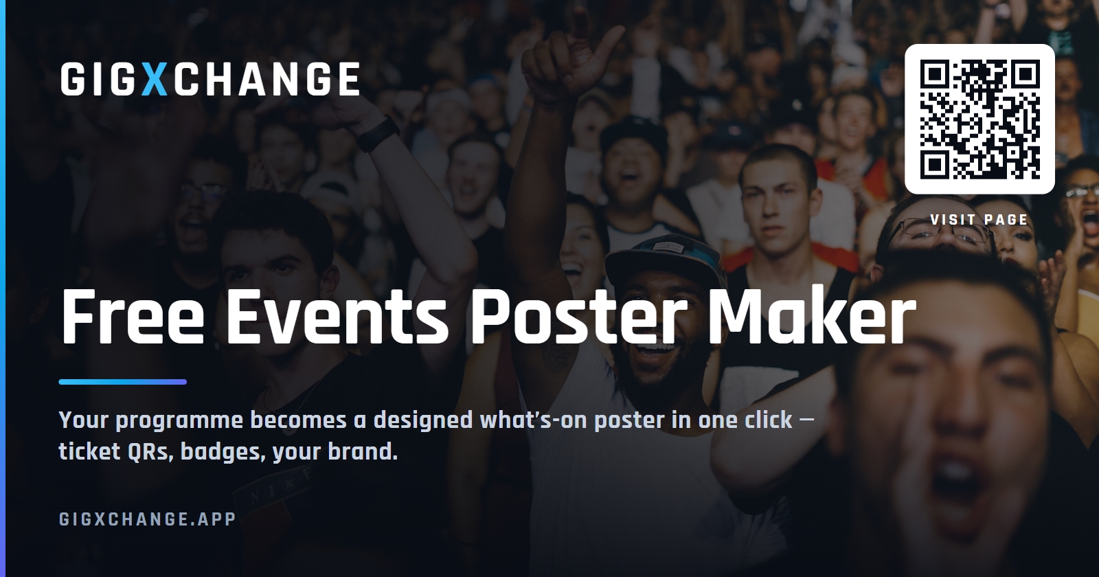 GigXchange events poster tool
