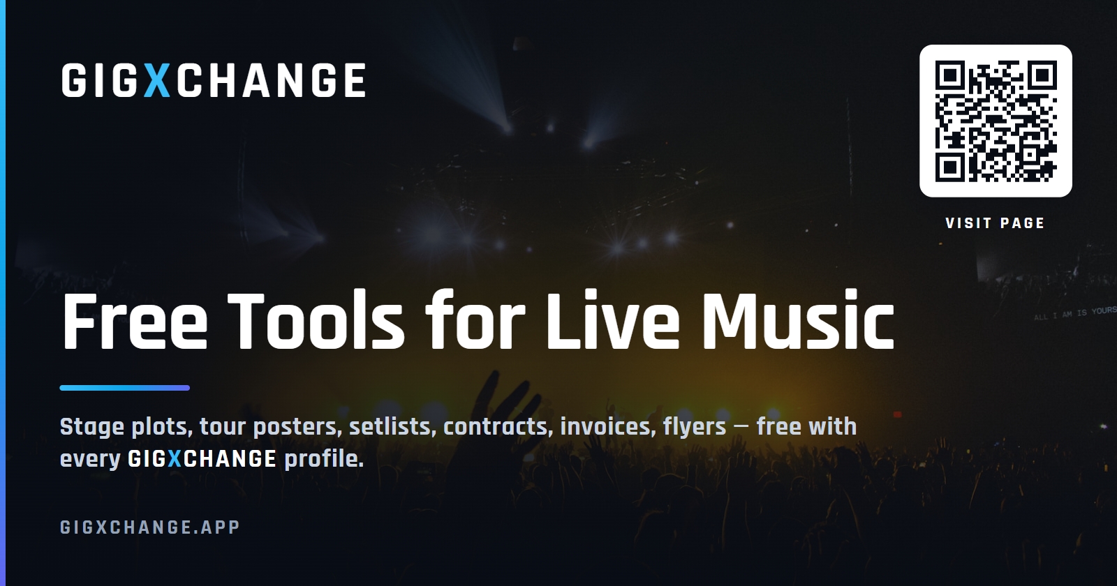 GigXchange free tools for venues