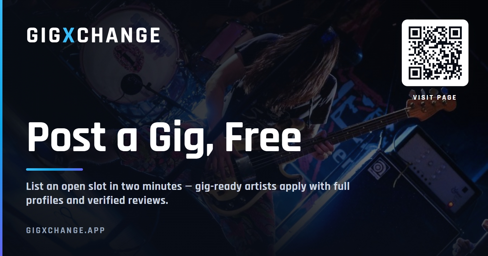 GigXchange Post a Gig listing tool