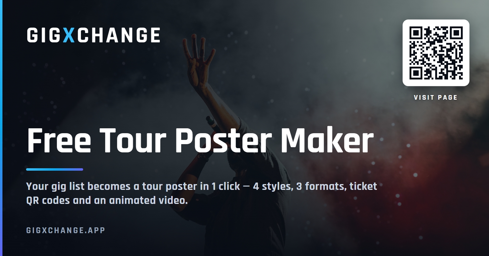 Tour Poster Maker — GigXchange