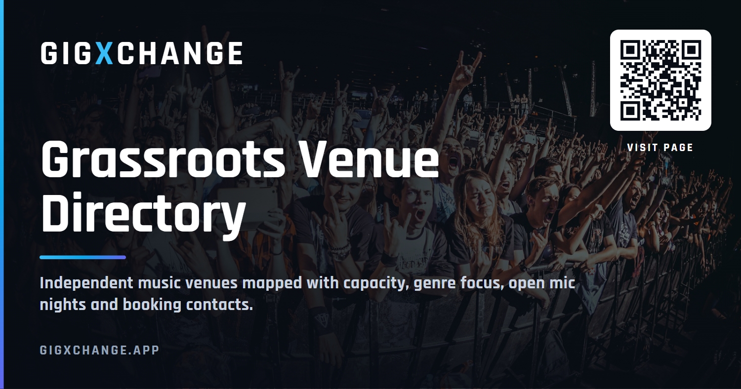 UK grassroots venue directory