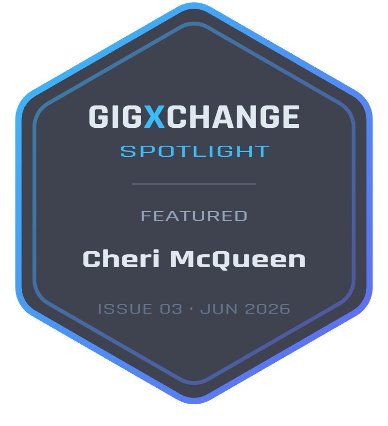Cheri McQueen GigXchange Spotlight badge