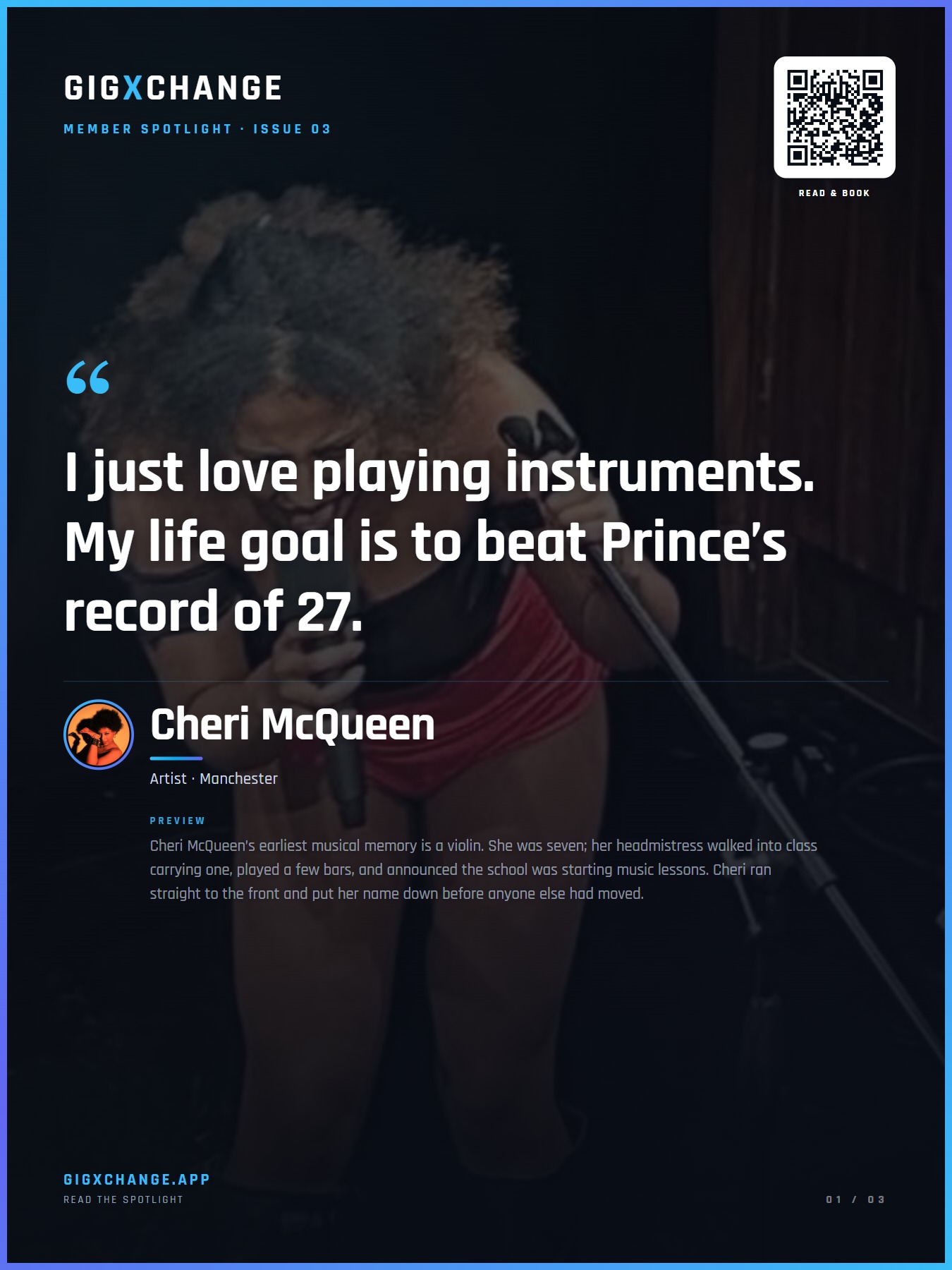 Cheri McQueen — Member Spotlight issue cover
