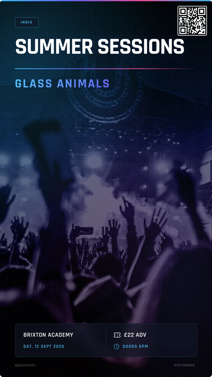 Gig flyer example — Bold style, story format