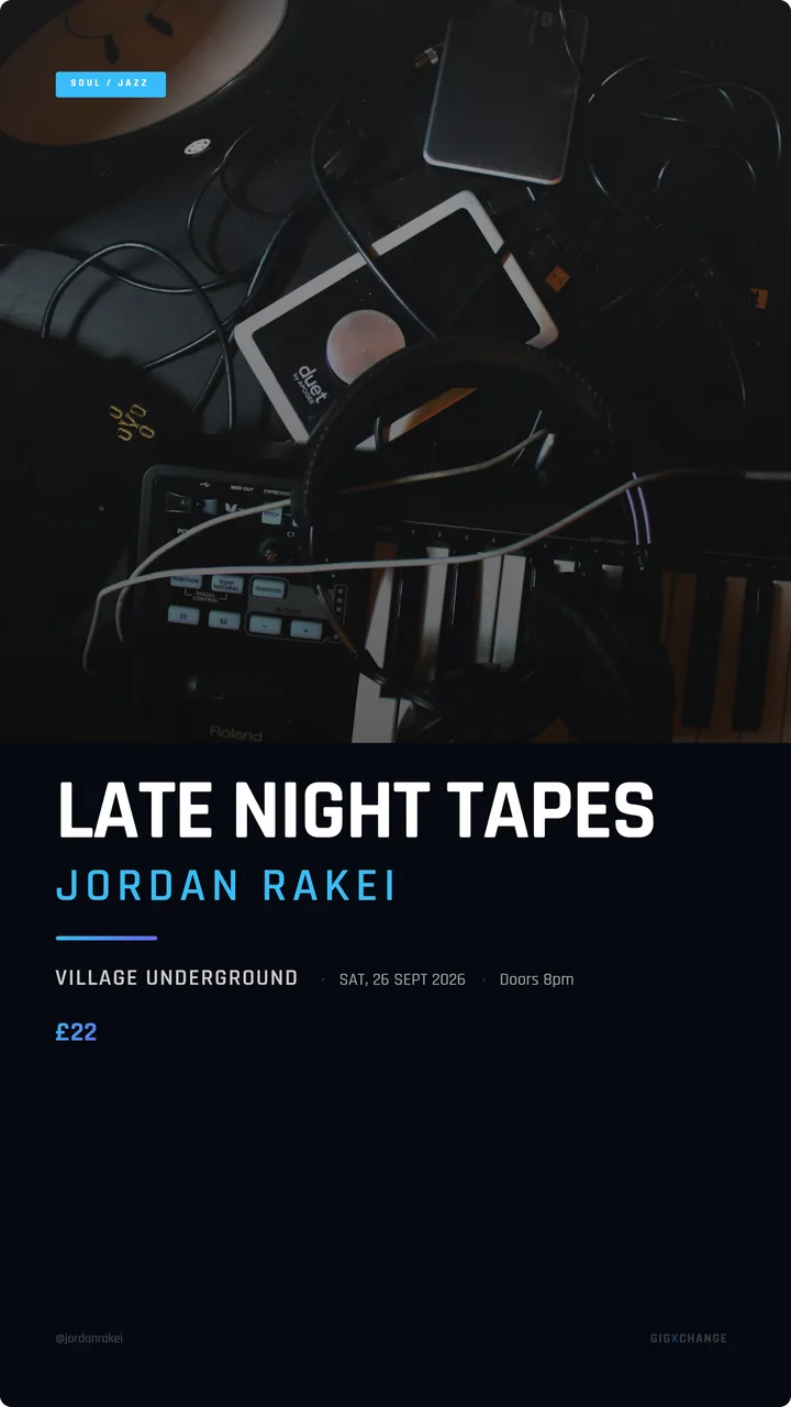 Gig flyer example — Story style, story format